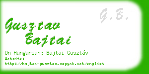 gusztav bajtai business card